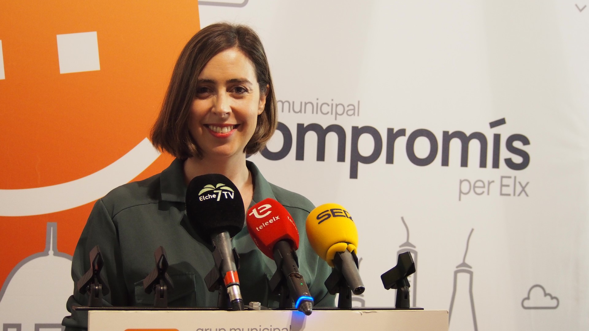 La portavoz del Grupo Municipal de Compromís per Elx, Esther Díez.