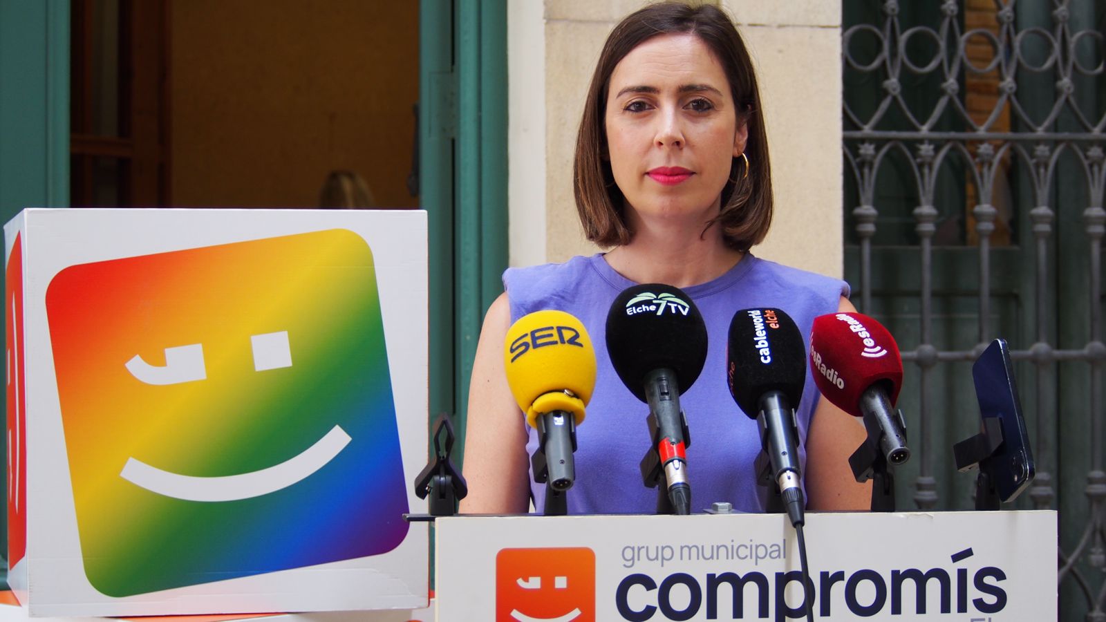 La portavoz del grupo municipal de Compromís per Elx, Esther Díez.