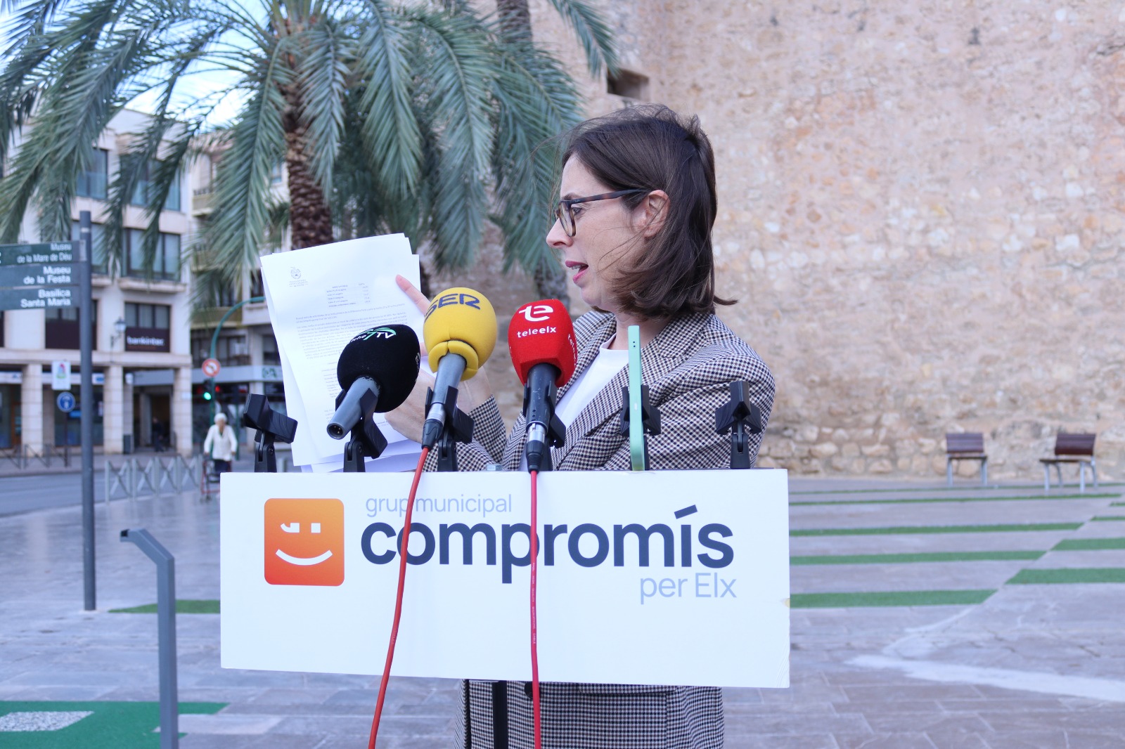 La portavoz del grupo municipal Compromís, Esther Díez.