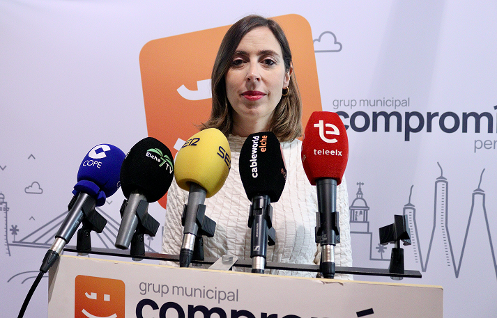 La portavoz del grupo municipal Compromís, Esther Díez.