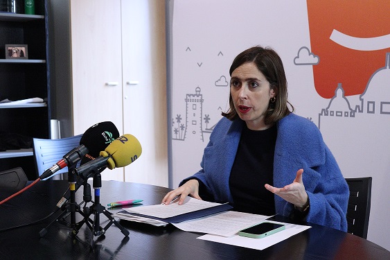 La portavoz del grupo municipal de Compromís, Esther Díez.