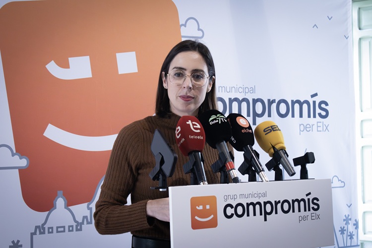 La portavoz del grupo municipal Compromís, Esther Díez.