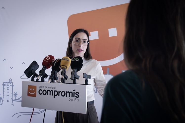 La portavoz del grupo municipal de Compromís per Elx, Esther Díez