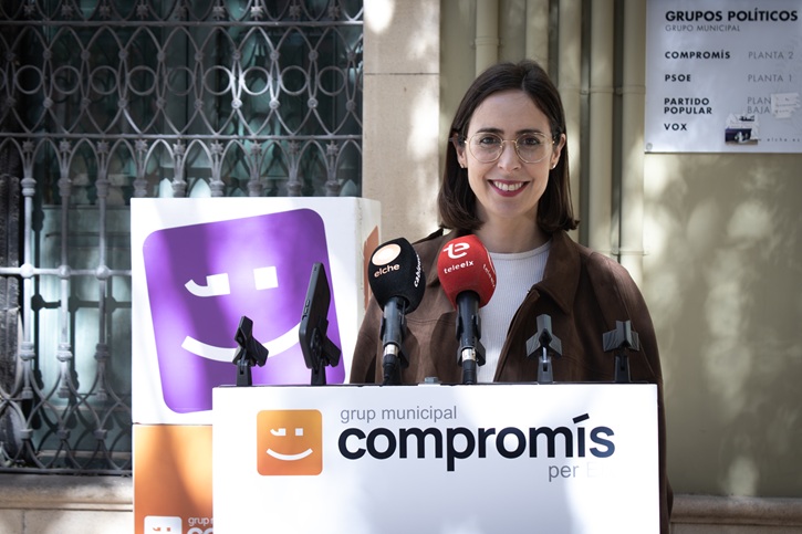 La portavoz de Compromís en el Ajuntament d’Elx, Esther Díez.
